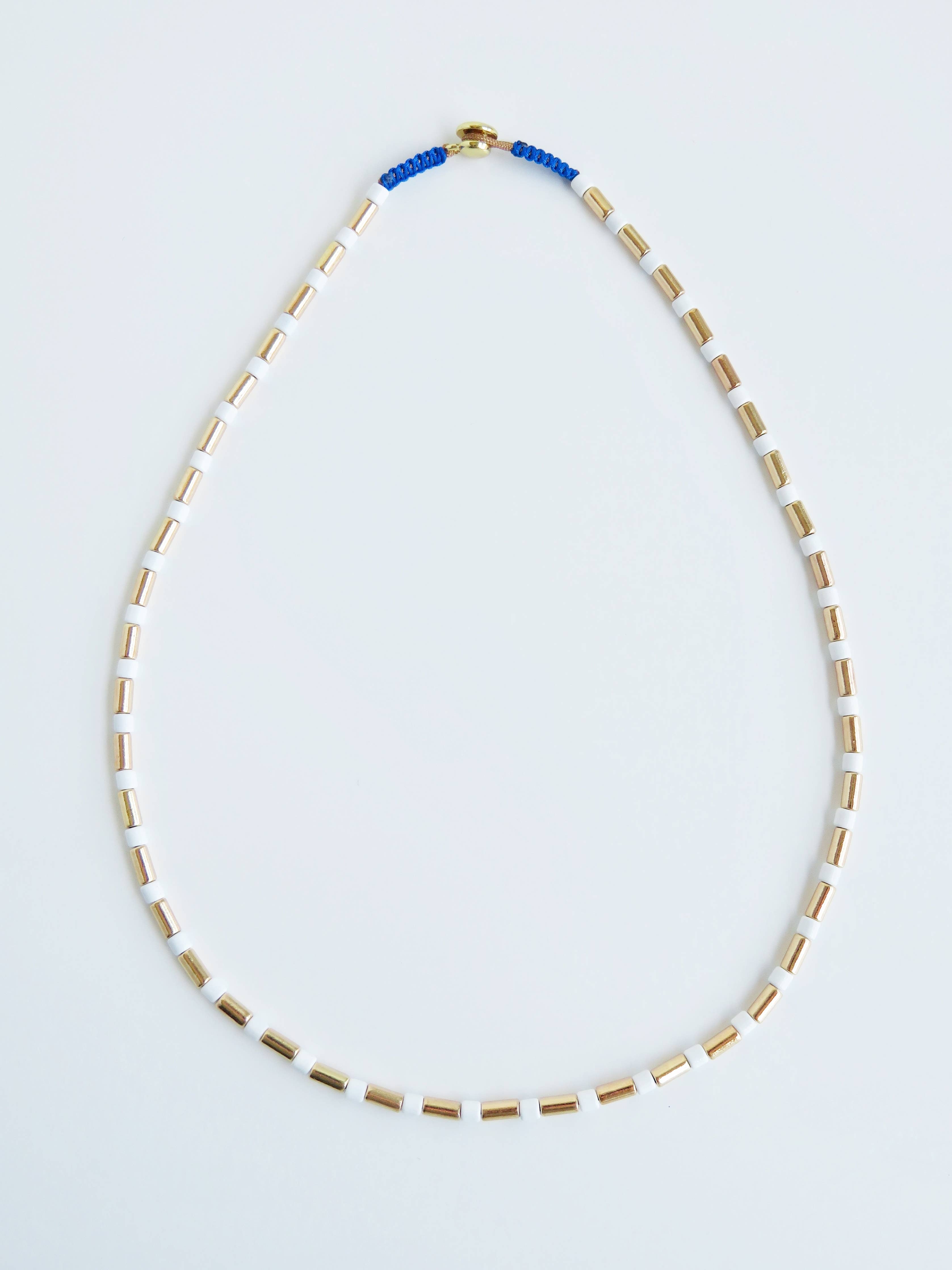 Enamel Tube Necklaces
