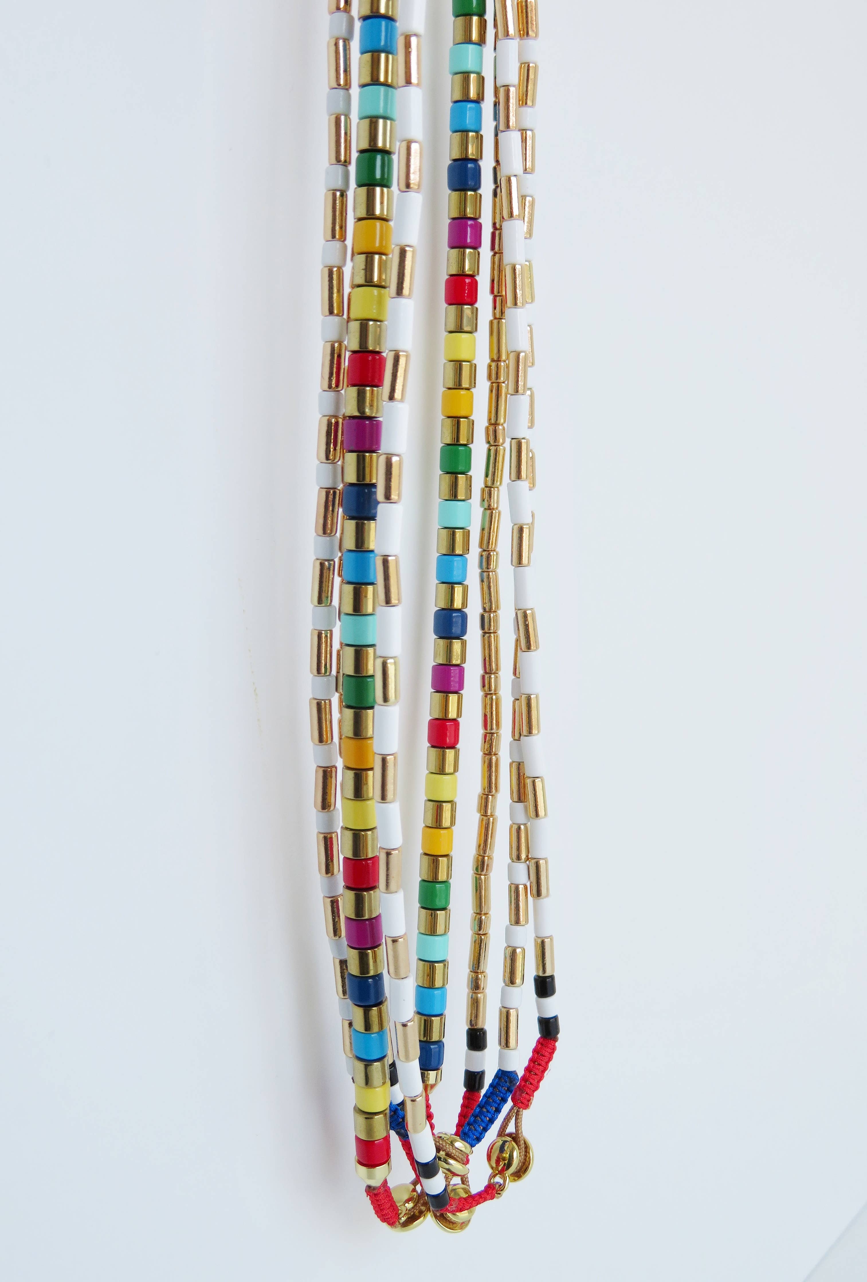 Enamel Tube Necklaces