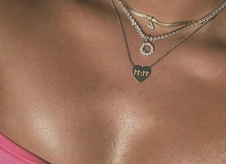 11:11 Heart  Stainless Steel Necklace