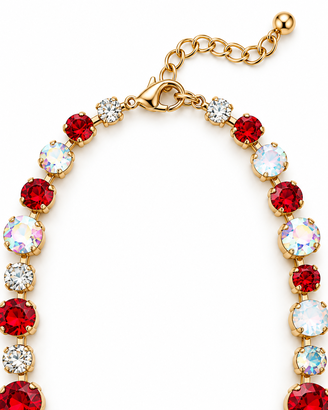 Red Game Day Necklace