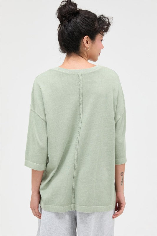 Oversized half sleeve shirt