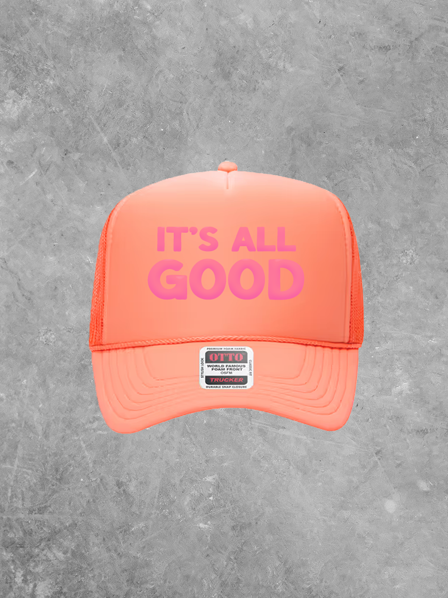It's All Good, Pink Puff Summer Trucker Hat