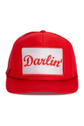 Best Selling Hat with Darlin' Patch in Red
