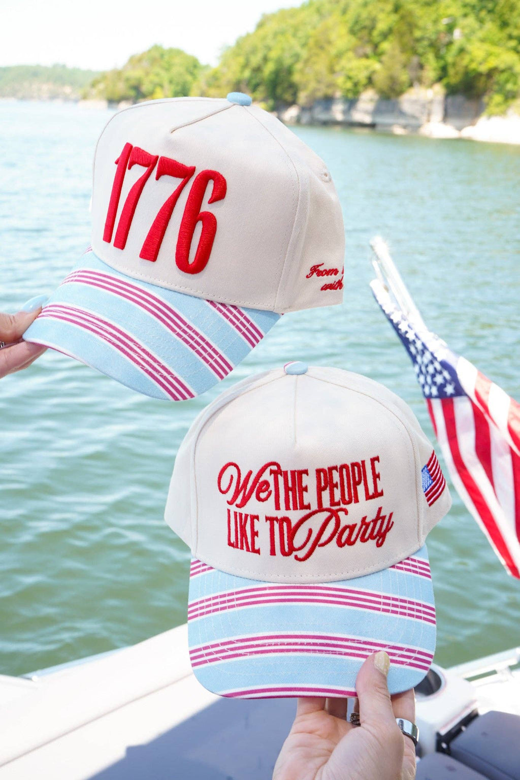 We the People like to Party - Americana Stripe Hat