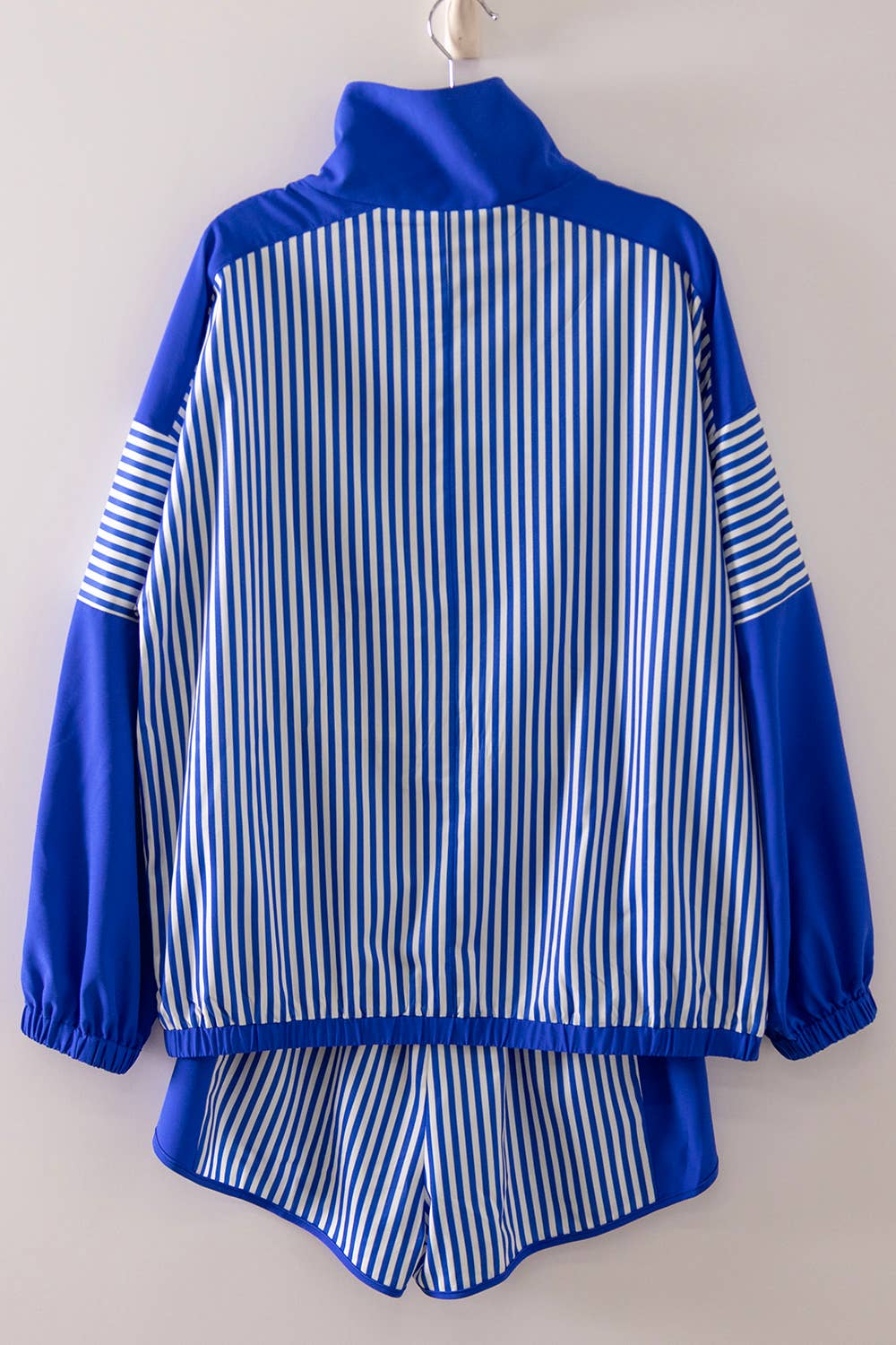 Stripe Active Top & Shorts Set