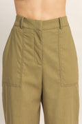 Big pocket wide leg pants