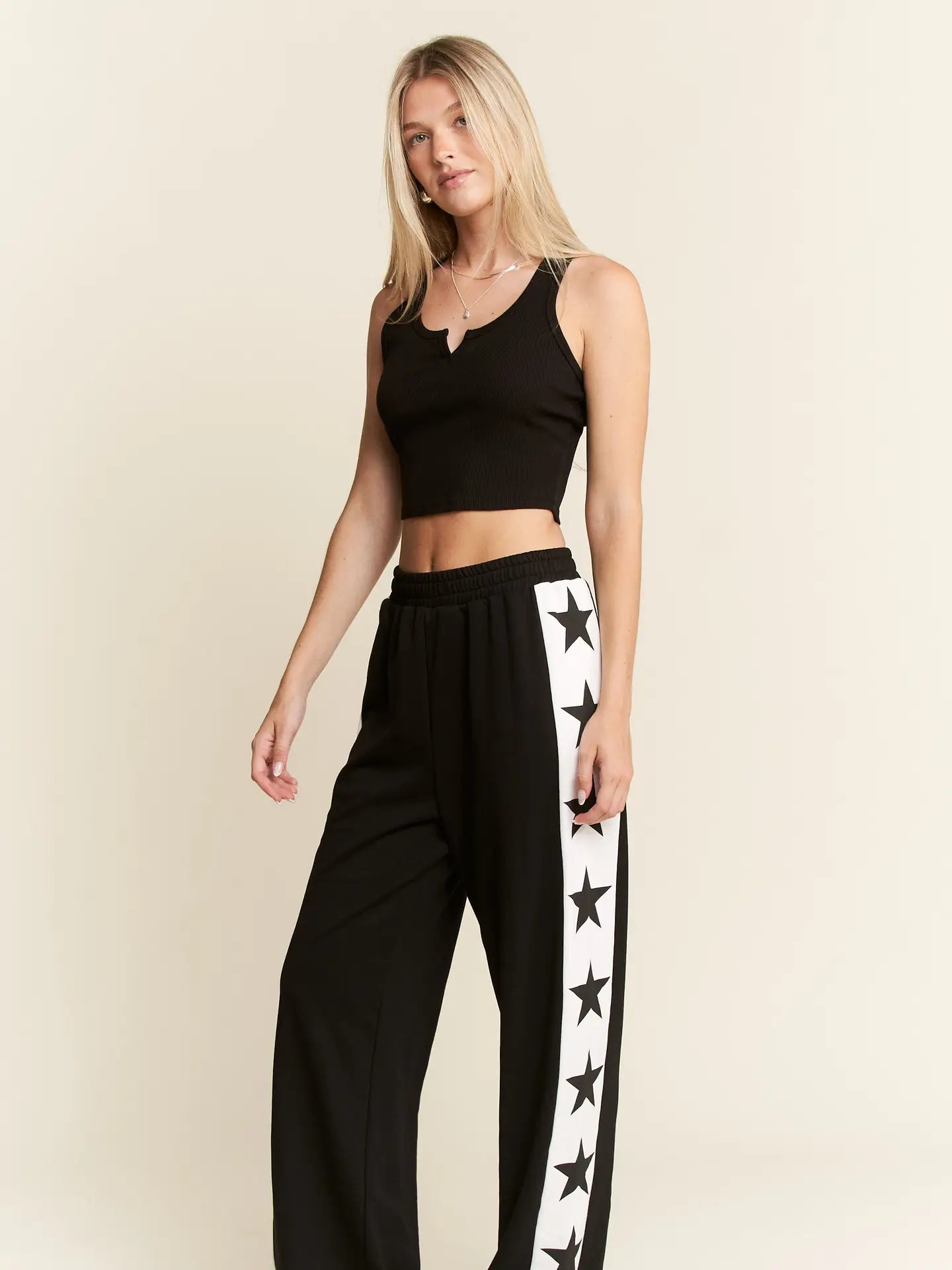 Star striped sweatpants
