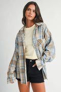 Light blue Plaid Flannel