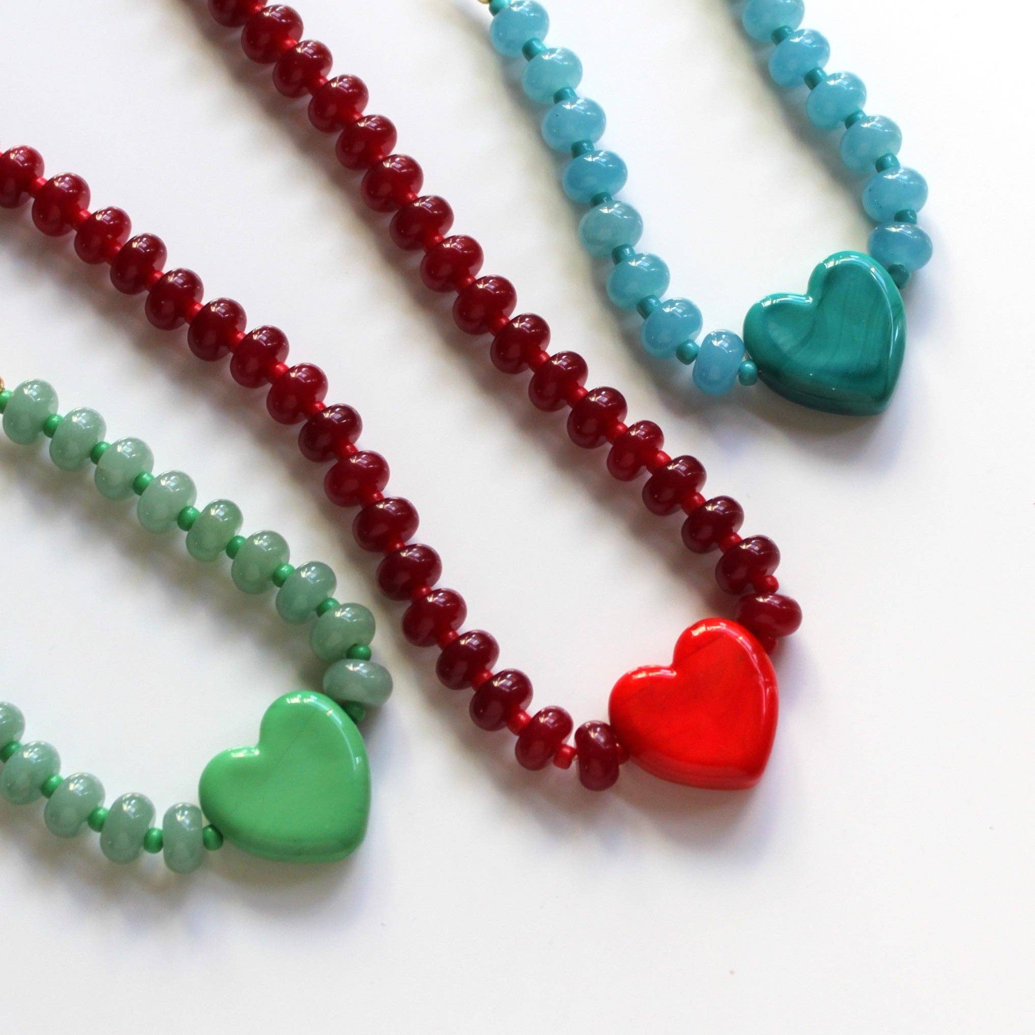 Red Remi Beaded Candy Necklace