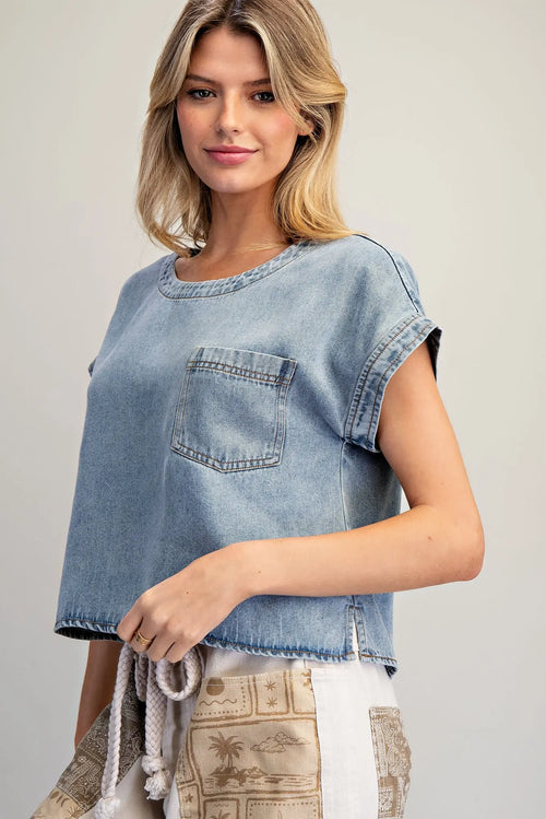 Boxy Denim top