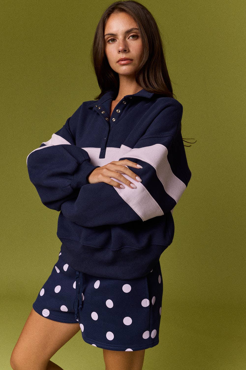 Lottie Stripe Rugby Pullover
