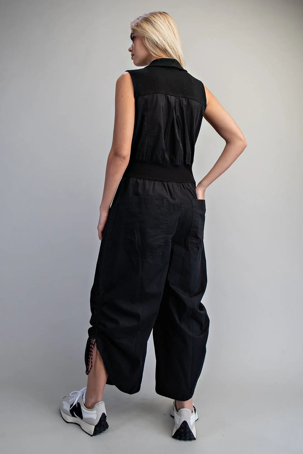 Front zipper jumpsuit