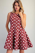 Polka dot mini dress