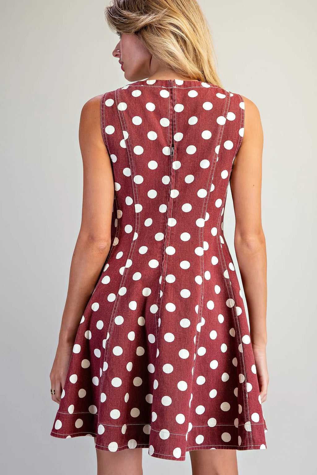Polka dot mini dress