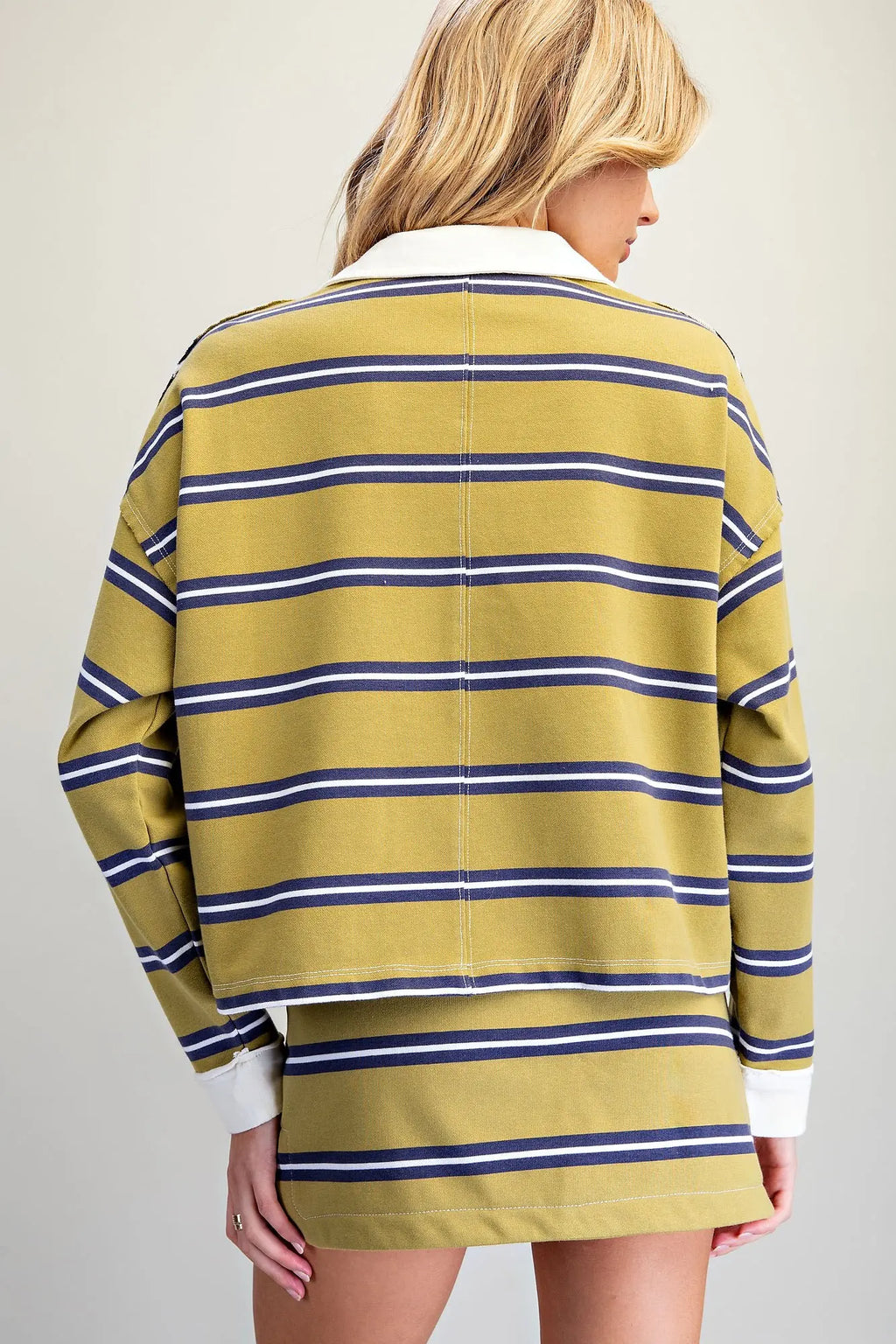Long sleeve polo skort set