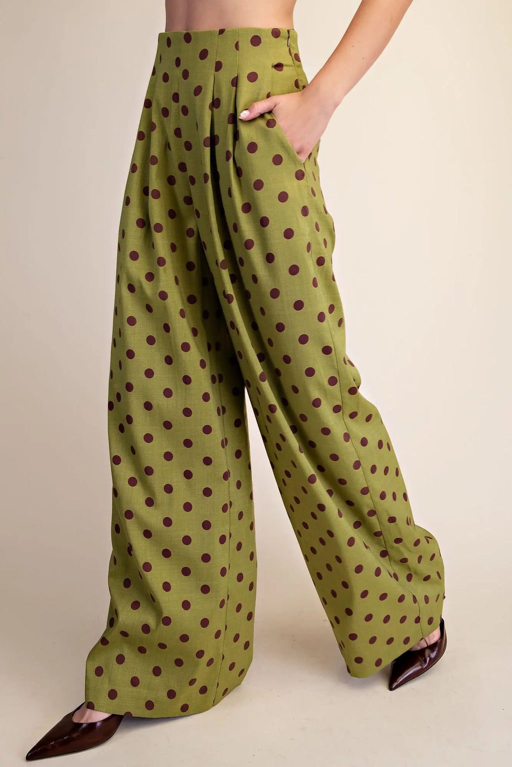 Polka dot trouser