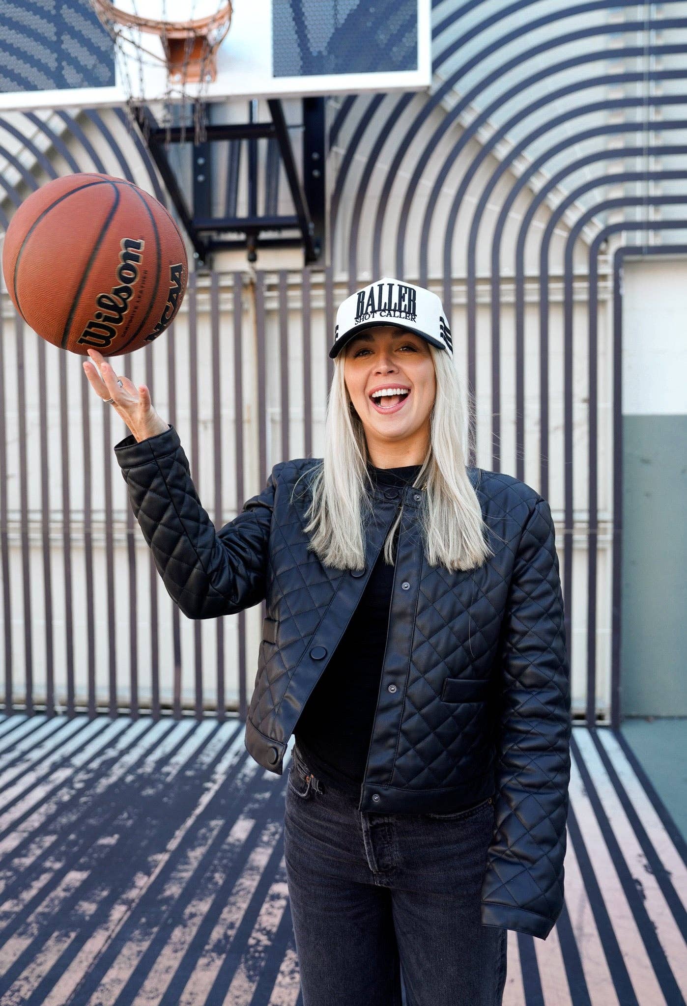 Baller - Black Vintage Trucker Hat