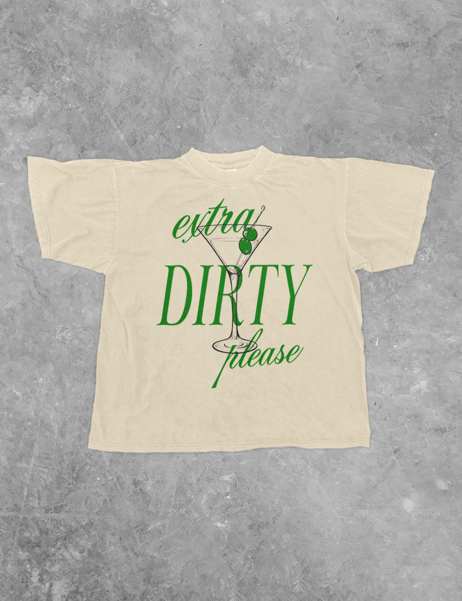Extra Dirty Martini Boxy Cotton T-Shirt