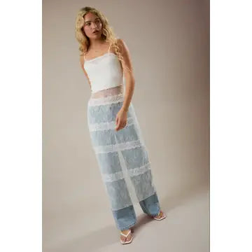 Sheer Lace Maxi Dress