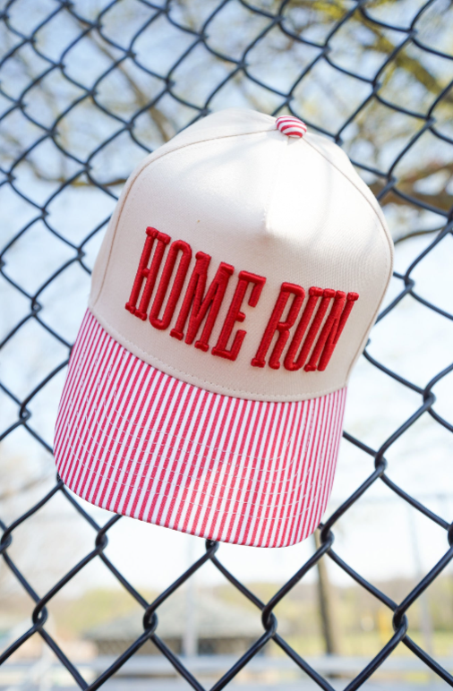 Homerun - Red Striped Trucker Hat