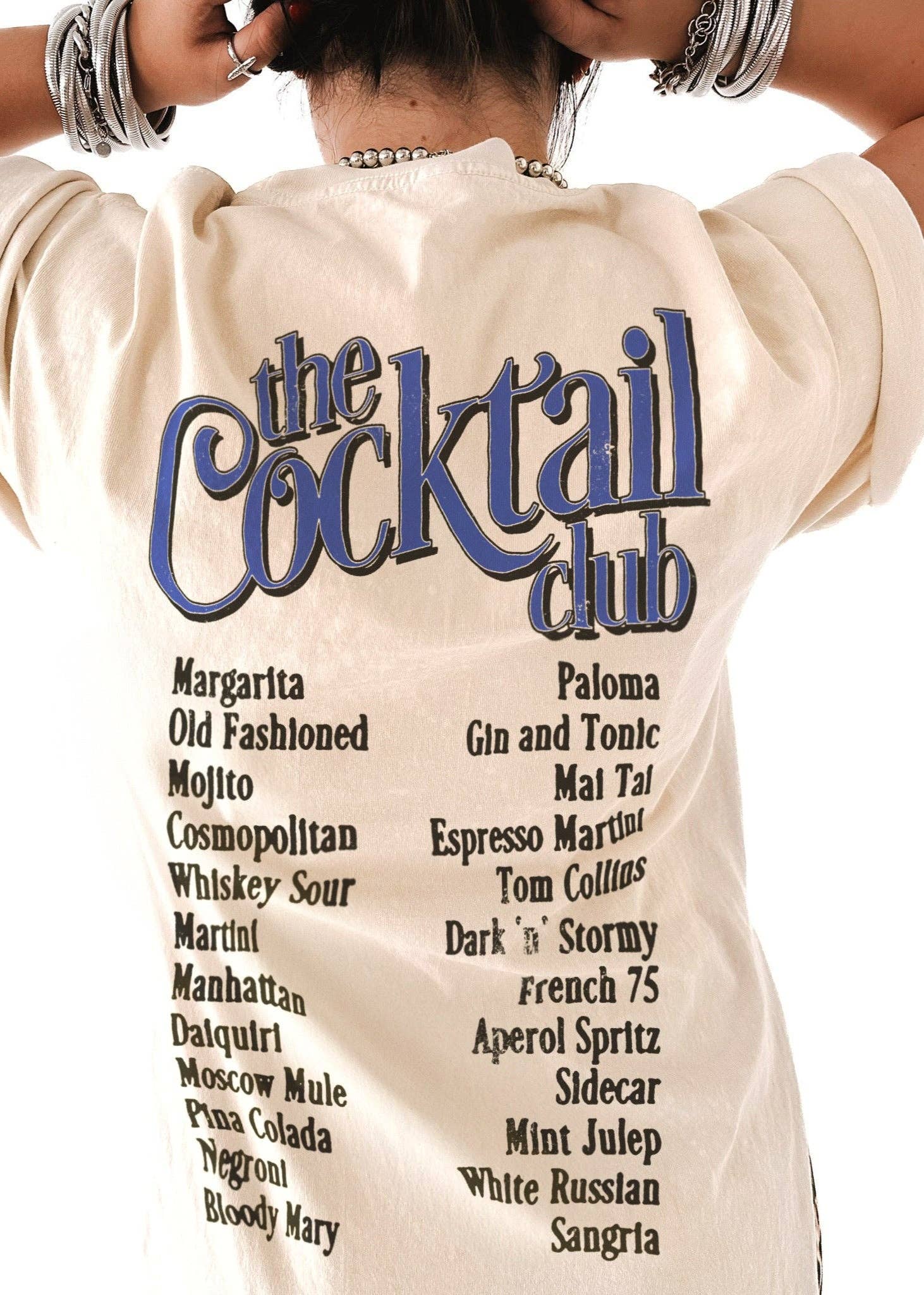 THE COCKTAIL CLUB BLEACHED OUT SIDE SLIT TEE