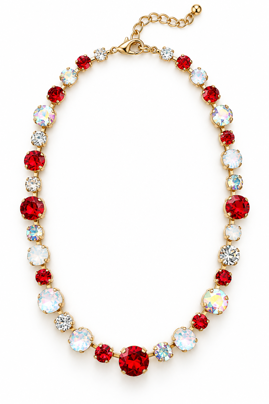 Red Game Day Necklace