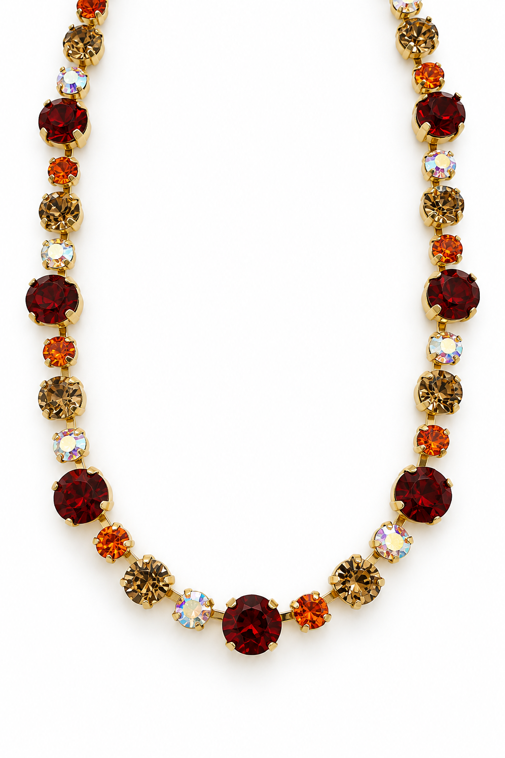 Orange, Brown Fall Necklace