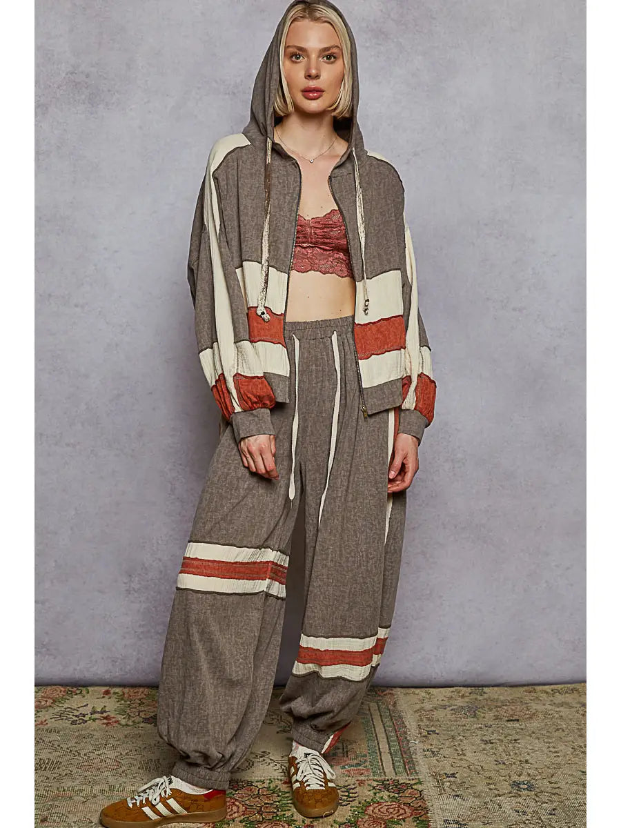 Vintage wash color block set