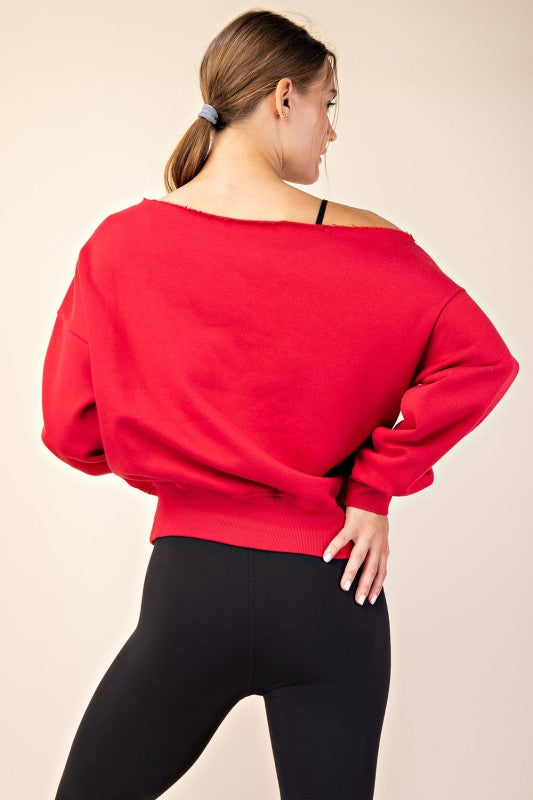Off the shoulder sweater