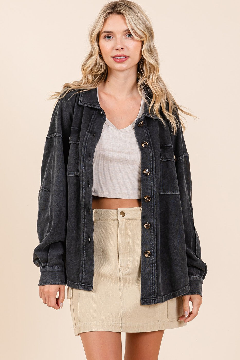 Long Sleeve Jumbo button down