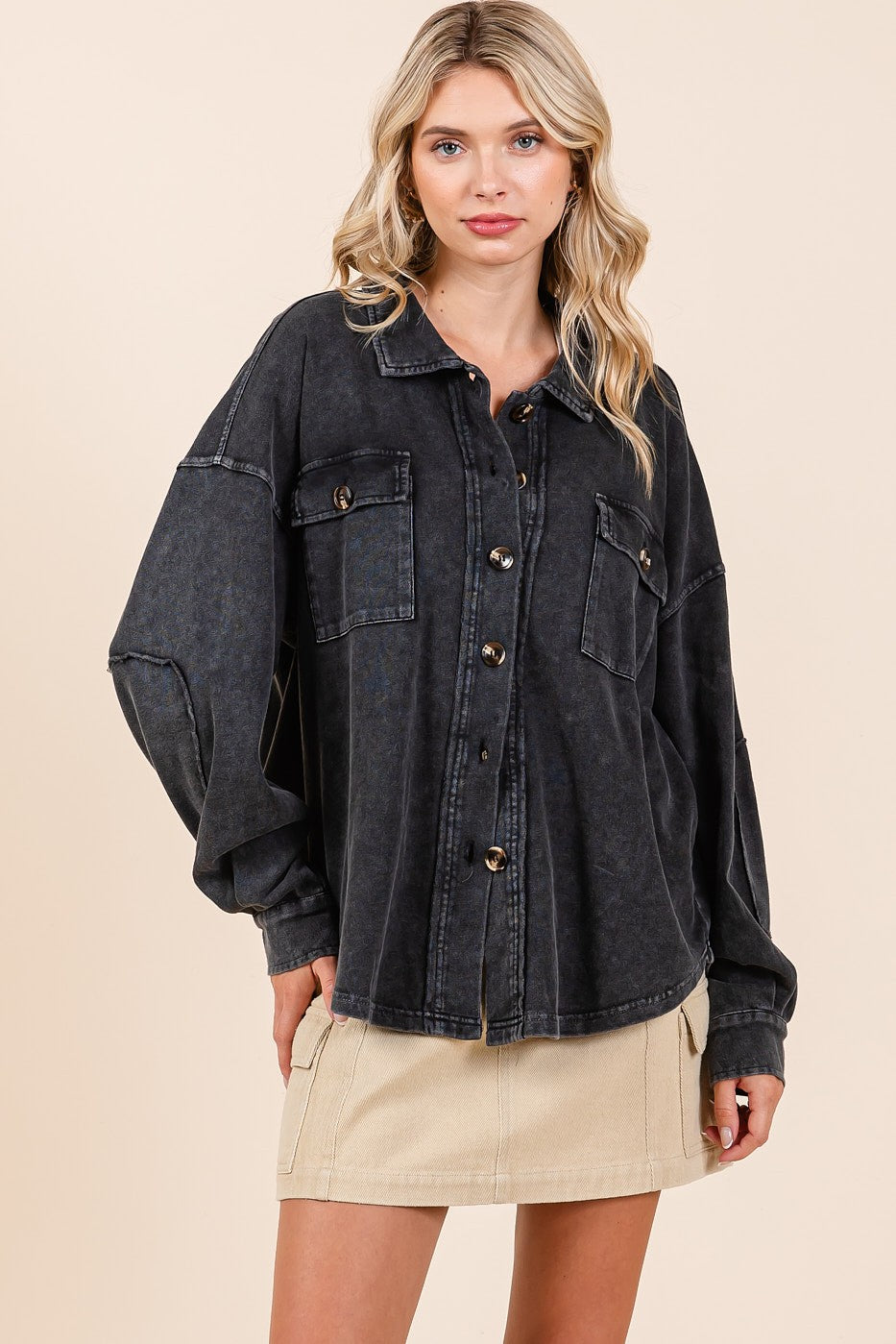 Long Sleeve Jumbo button down