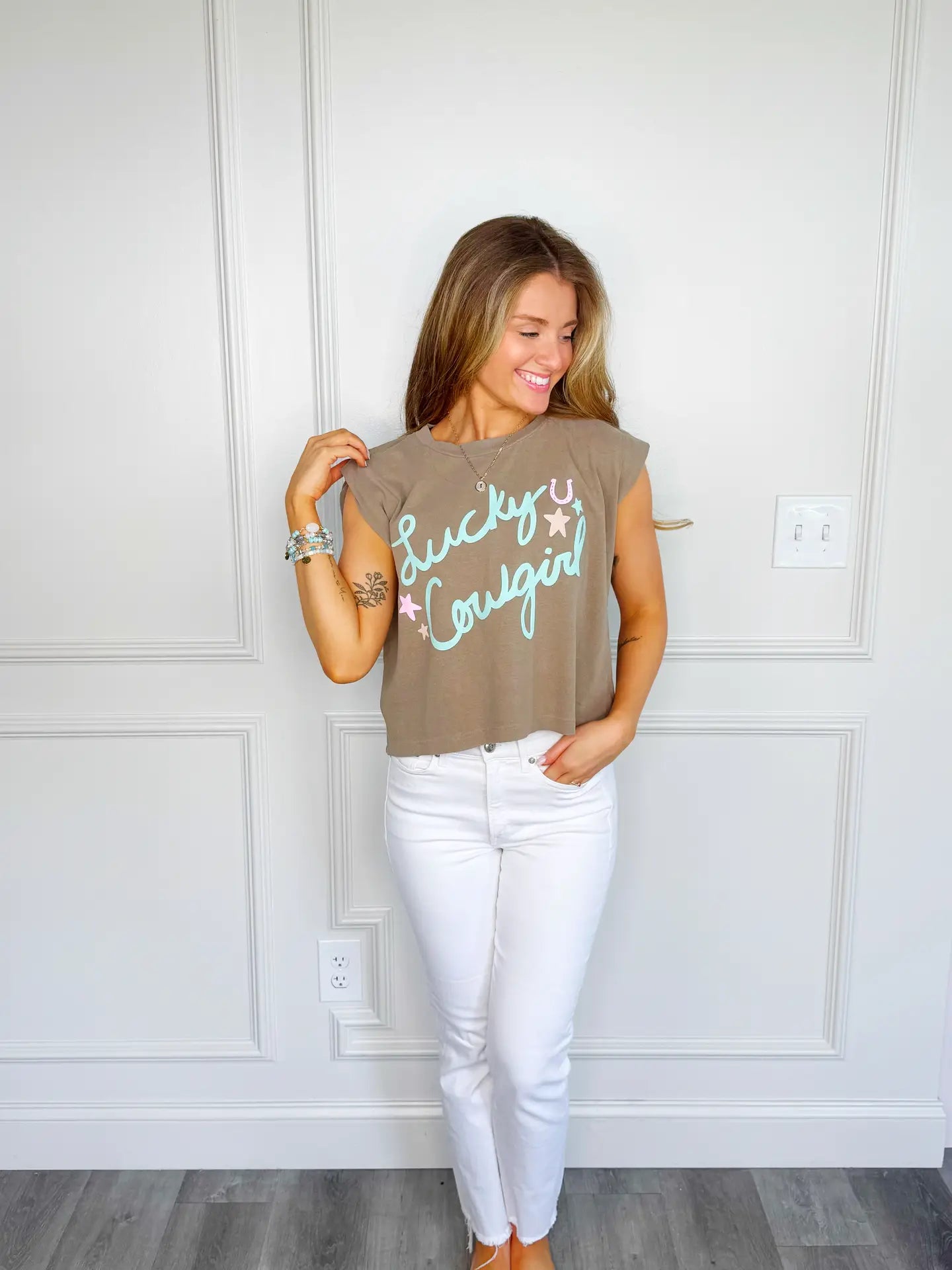 Lucky Cowgirl box crop