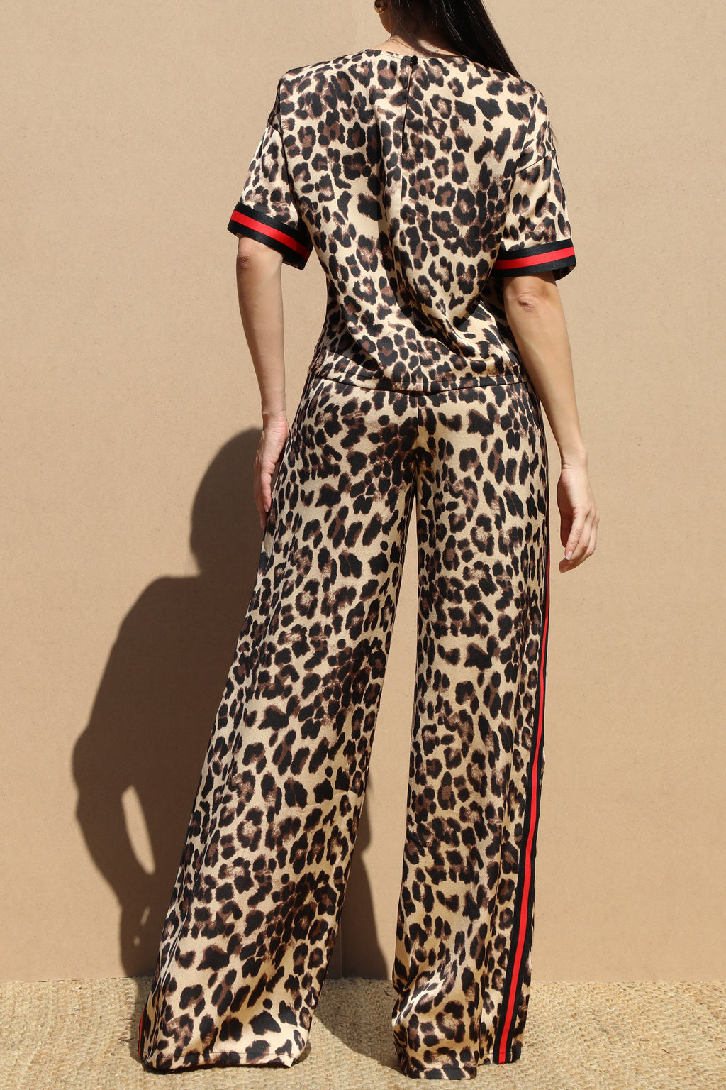 Leopard Satin Set