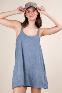 Mineral Wash Knit Athletic Dress