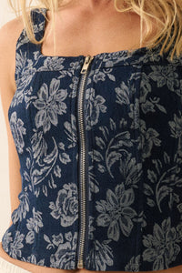 Roset Rosette Denim Corset