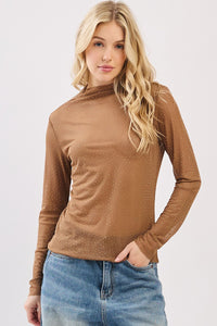Rhinestone mesh top