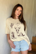 Wild West Oversized Graphic T