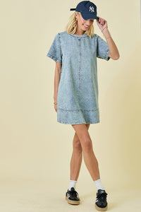 Denim Shift Dress