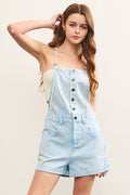 Button Cami Romper