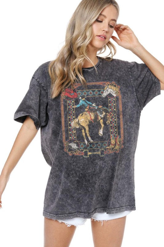 Buckin' bronc tee