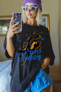 Kick dust cowboy tee