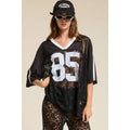 Lace jersey shirt