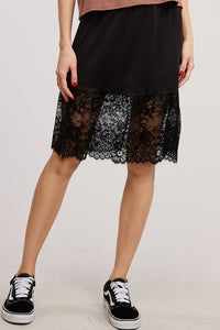 Lace slip extender