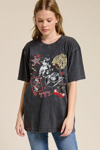 Lucky western collage tee