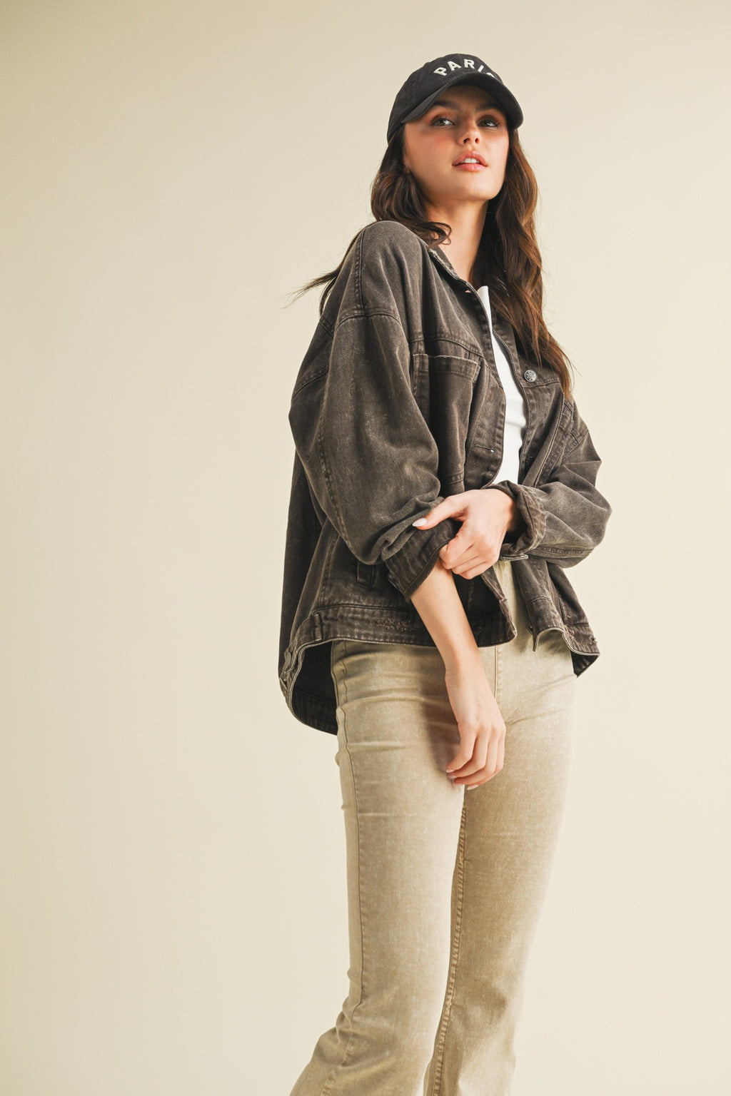 Black coffee denim jacket