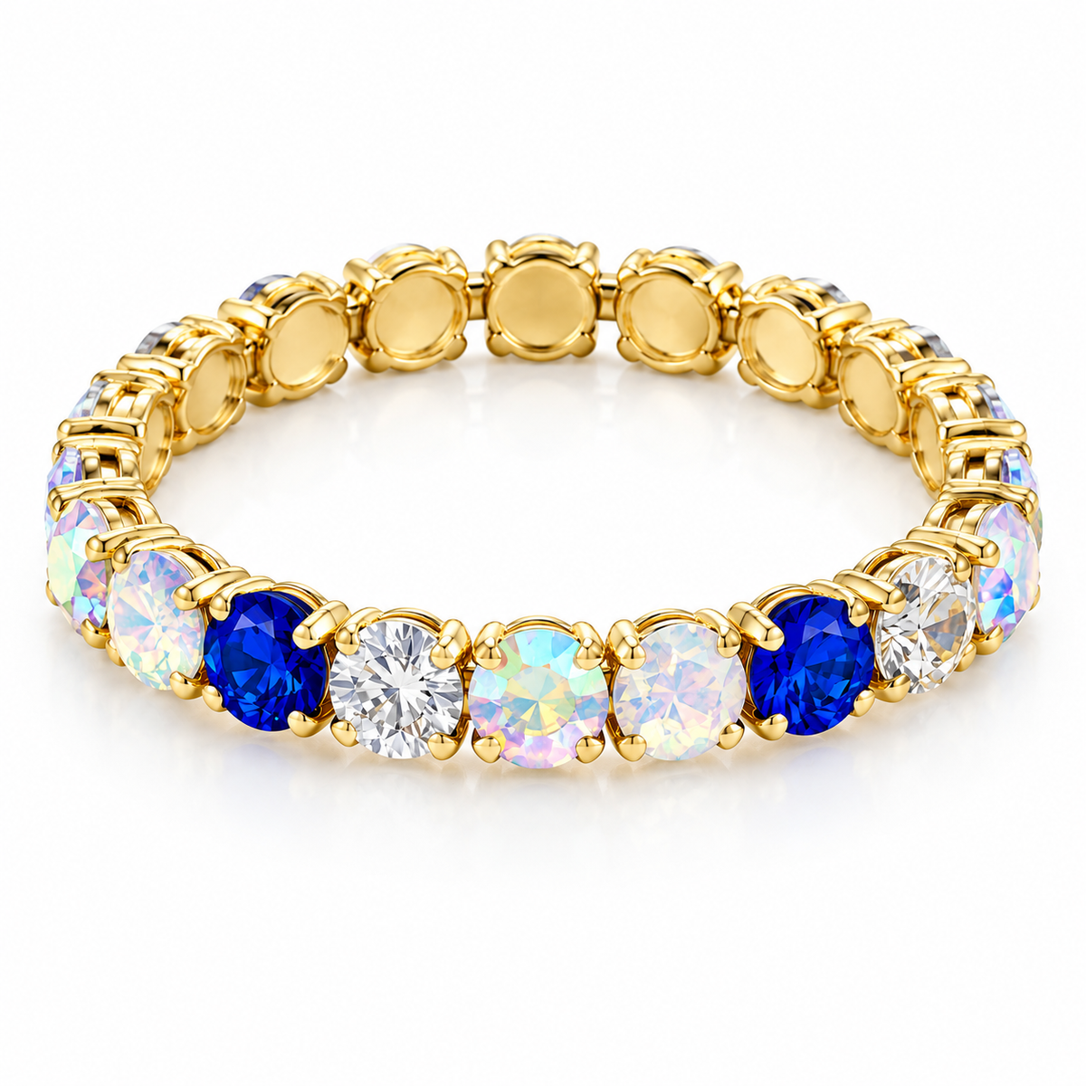 Blue Game Day Tennis Bracelet