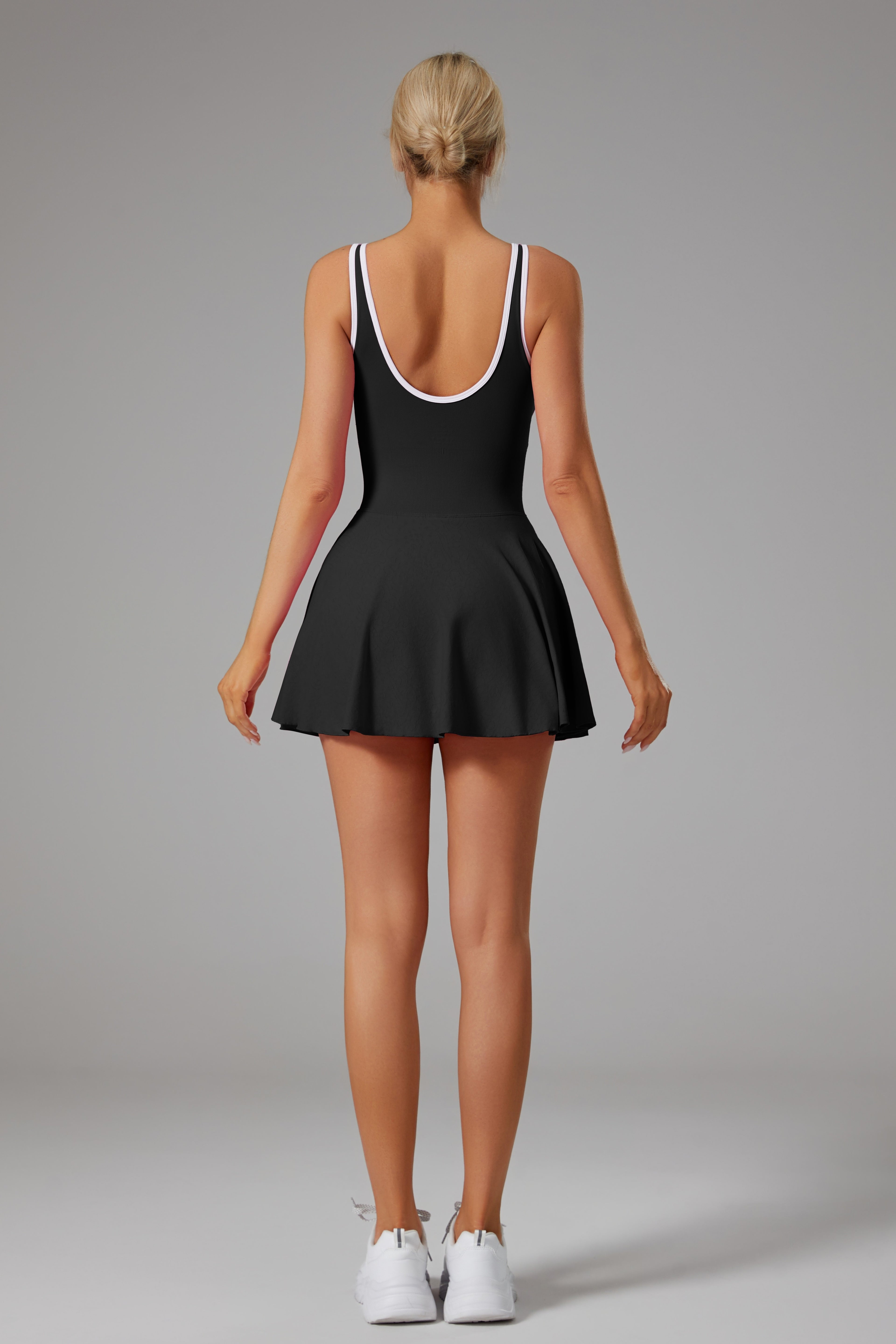 Scoop neck athletic dress
