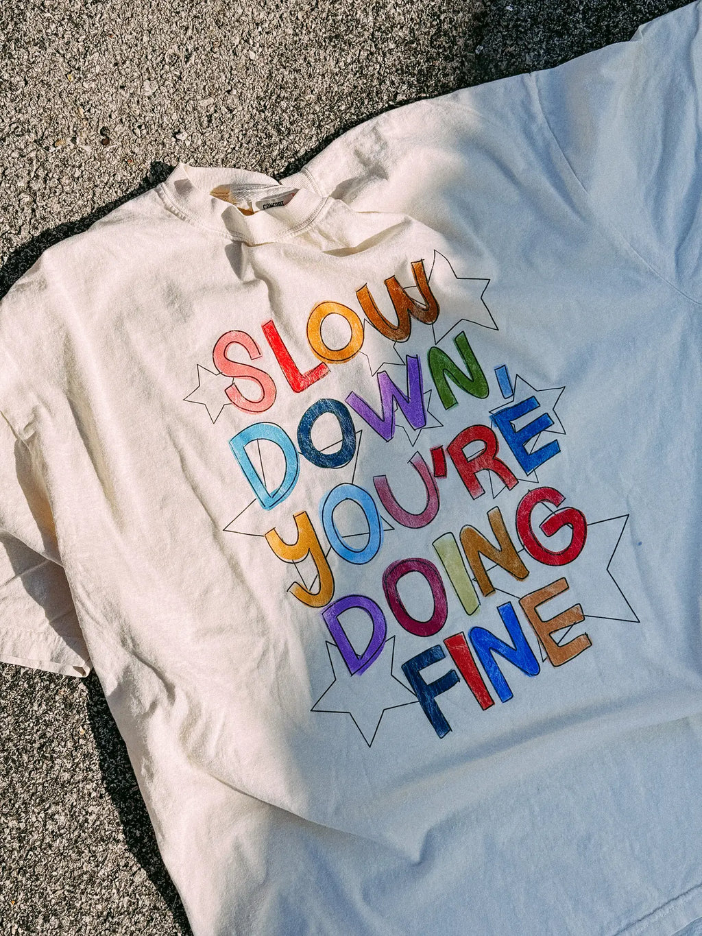 Slow down graphic tee