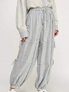 Striped Genie Balloon Jogger Pants