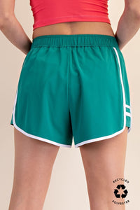 Side stripe active shorts